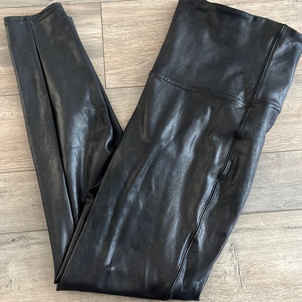 Spanx faux leather leggings